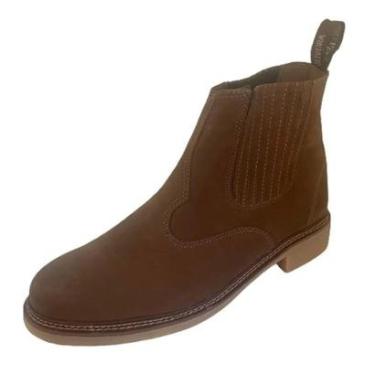 Imagem de Botina Vira Francesa Costurada Maquina Oliveira 420 Bico Redondo-Masculino