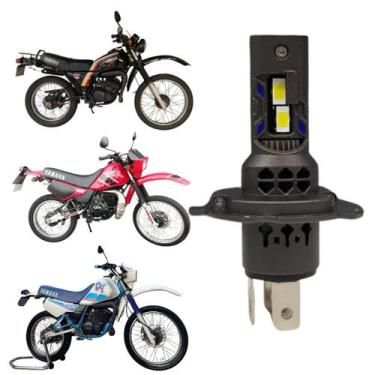 Imagem de Lâmpada de Led H4 Pk20 Farol Moto Yamaha Super Branca Efeito Xenon Fác