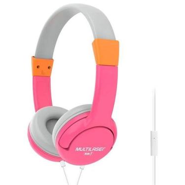 Imagem de Fone de Ouvido Headphone Multilaser KIDS HAPPY Rosa PH378
