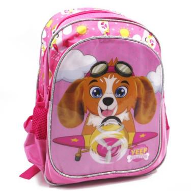 Imagem de Mochila Costas Yepp Patrulha Cachorrinha Avião Doguinho Fofo, Rosa