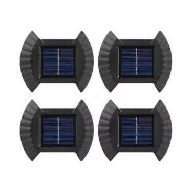 Imagem de Lâmpada Solar De Parede À Prova d'Água LED 4 PEÇAS Para Jardim, Pátio,