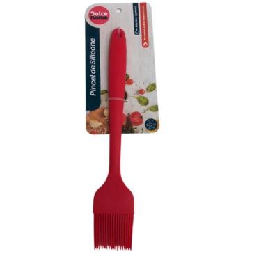 Imagem de Pincel De Silicone 27cm Vermelho Dolce Home - Hauskraft