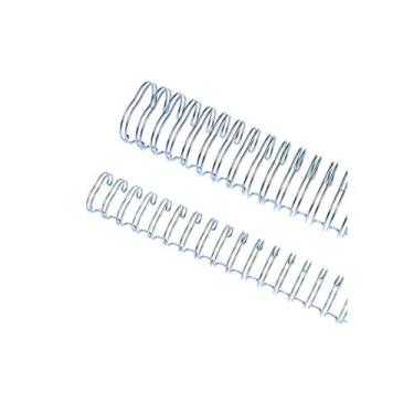Imagem de Wire-o Garra Duplo Anel 9/16" para 110 fls Ofício 3x1 Prata(Silver) 100 und