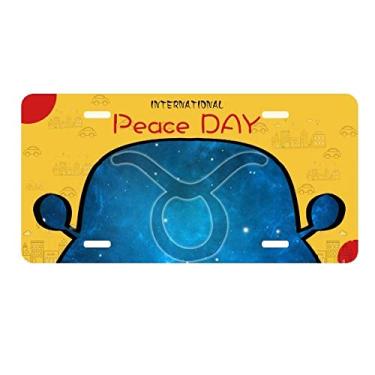 Imagem de DIYthinker Noite estrelada de Taurus Zodíaco Constelação Placa Etiqueta Decoração de Carro Dia da Paz