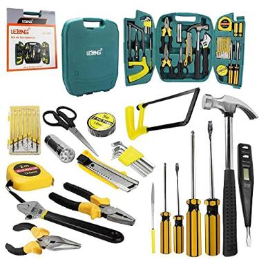 Imagem de Maleta Kit Jogo Ferramentas Serviços 28 Peças LE-992 Lelong Serra Alicate Martelo