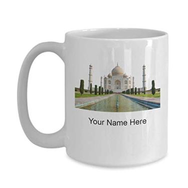Imagem de Caneca personalizada Taj-mahal - Copo de café Taj-mahal - Ideia de presente Taj-mahal - Copo personalizado Taj-mahal - Caneca personalizada Taj-mahal - Caneca de café 425 g