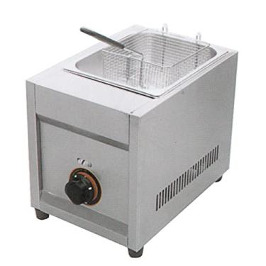Imagem de Fritadeira comercial de cozinha, máquina de fritar com cesta de aço inoxidável com controle de temperatura para cozinha doméstica e restaurante