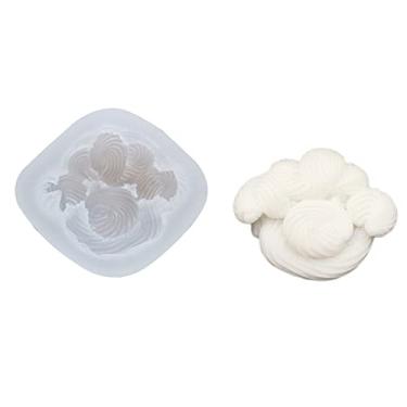 Imagem de Molde de fondant de silicone feito à mão molde de bolo requintado creme nuvem açúcar artesanato molde de pasta DIY vela artesanato de resina moldes de silicone de fundição fácil de usar