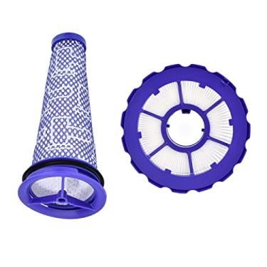 Imagem de Substituição Hepa Post Filters Kit de pré-filtro lavável para aspirador completo Dyson DC50, animal e multi piso, peça de substituição nº 965081-01,965080-01