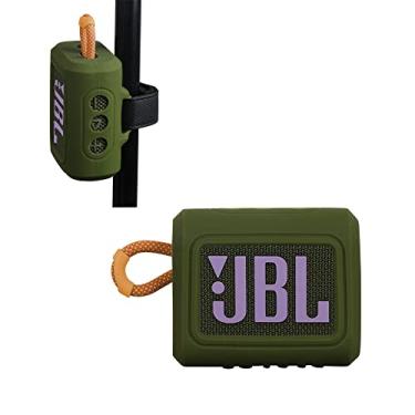 Imagem de Hermitshell Estojo de transporte de silicone para alto-falante Bluetooth portátil JBL Go 3 (Verde)
