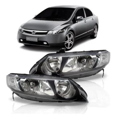 Imagem de Farol New Civic Honda Ano 2007 A 2008 2009 2010 2011 Direito