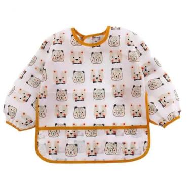 Imagem de Babador manga longa BLW Baby - Ursinho Gravata - Minha Estrelinha