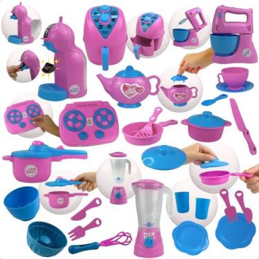 Imagem de Kit Completa Cozinha Infantil 29 Pçs Brinquedo Faz De Conta comidinhas