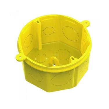 Imagem de Caixa de Luz 4X4 Octagonal Amarela Tigre, Amarelo