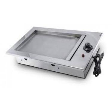 Imagem de Chapa Elétrica Gourmet Em Inox de Embutir 32x50 - JX METAIS 220v - JX.