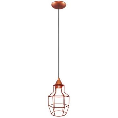 Imagem de Pendente Aramado Granada Cobre Grande Sala Quarto cozinha - CM GLASS -