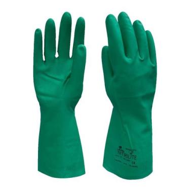 Imagem de Luva Nitrílica Verde Com Forro Nitrilite CA 42398 Lalan Advansafety, G