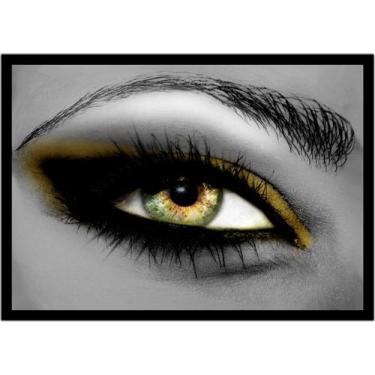 Imagem de Quadro Decorativo Estética Feminina Moda Salões De Beleza Maquiagem Ol