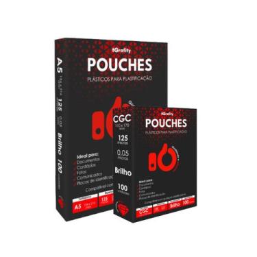Imagem de Plastico Plastificação 200 Grafity 1 Cento A5 E 1 Cento CGC 0,05mm 125