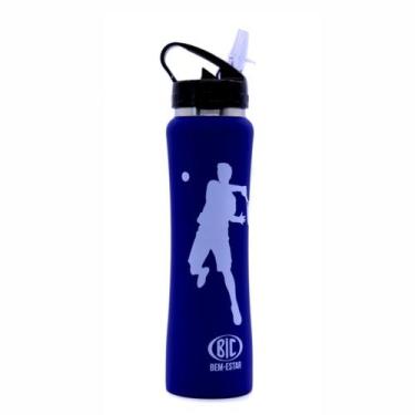 Imagem de Squeeze Inox Térmico Esportes Azul Com Canudo 500ml BIC - BIC - Best i