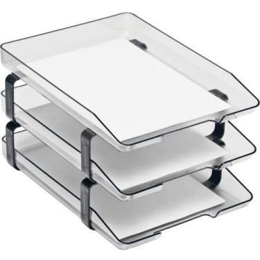 Imagem de Caixa Correspondência Tripla Acrílica Classic Cristal - Acrimet