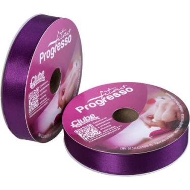 Imagem de Fita de Cetim 22MM 10M Violeta 675 - Fitas Progresso