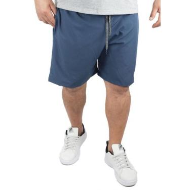 Imagem de Short Bermuda Tactel Elastano Extra Grande Plus size Liso - Genérico, 