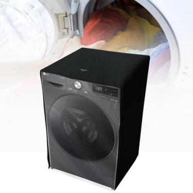 Imagem de Capa para lava e seca lg 14kg vc2 vc4 transparente - Clean Capas, Pret