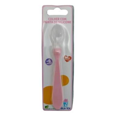 Imagem de Colher de Silicone Super macia Bebê - Papinha Introdução Alimentar - V