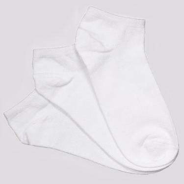 Imagem de Kit Meia Selene Sapatilha 3 Pares Branca, 39-43