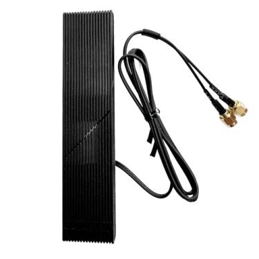 Imagem de Antena WiFi 6e WiFi 7 2T2R Wi-Fi WLAN Base Magnética Dual Wireless PC Desktop Antenas para Gigabyte Z790 X670 B650/AORUS X TR50X Série Motherboard Wifi7 (preto)