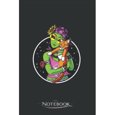 Imagem de Notebook: Alien Cat Lover: Journal Diary A Gratitude Notebook For all Genders | 120 pages, 6 x 9 in Notes