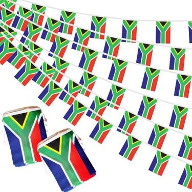 Imagem de Bandeiras da África do Sul, Bandeiras da África do Sul, Pequena Corda, Bandeiras de 1,8 m, 60 Bandeiras em Miniatura, Bandeiras da África do Sul, Bandeiras para Grande Abertura, Festival Olímpico,