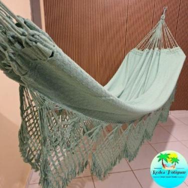 Imagem de Rede de descanso dormir casal luxo Reforçada suportar 300kg algodão gi