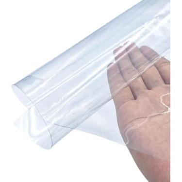 Imagem de Plástico Pvc Cristal Transparente 0.20 Mm 2,50m X 1,40m - Cipatex