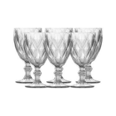 Imagem de Conjunto 6 Taças Trasparente Diamond 300mL Casambiente, Transparente
