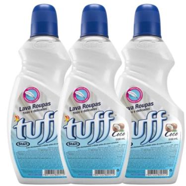 Imagem de Sabão Líquido Coco Tuff 500ml Limpa Perfuma e Protege Roupas Finas e D