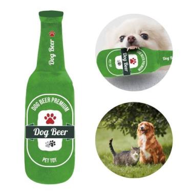 Imagem de Garrafa de pelúcia para pet - UNIK PETS, Verde