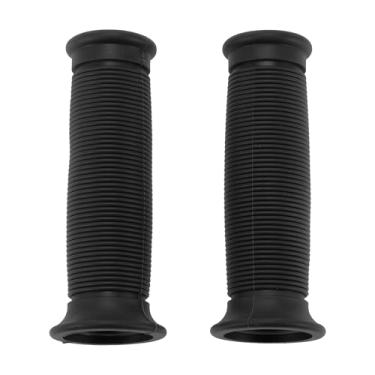 Imagem de Hihaha 7/20.3 cm 22 mm 15/40.6 cm 24 mm capa universal de aderência de mão de motocicleta antiderrapante de borracha antiderrapante para motocicleta, scooter, bicicleta, quadriciclo, preto, 1 par