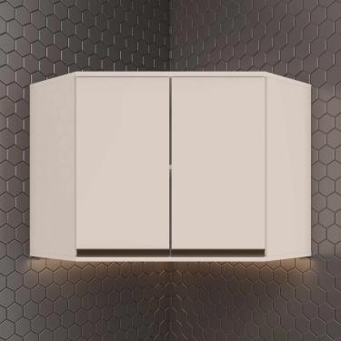 Imagem de Armário Aéreo Canto Oblíquo 2 Portas 100% mdf Aurora