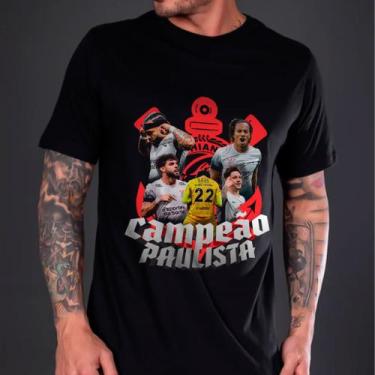 Imagem de Camisa Camiseta Corinthians Campeão Paulista Gaviões da fiel torcedor 