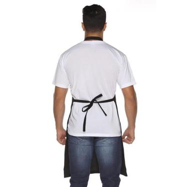 Imagem de Avental com fivela para ajuste e bolso - Demorgan Uniformes, Preto, UN