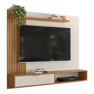 Imagem de Painel Suspenso Berlim Nature-off White Para Até 65? - Peternella Móveis Nature-off White