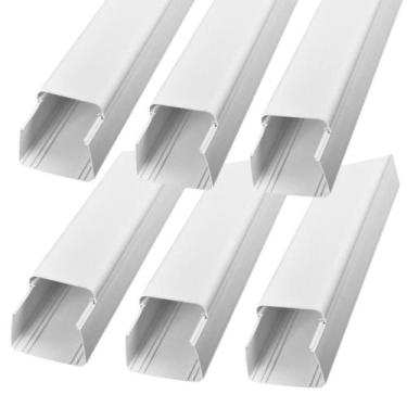 Imagem de Kit 6 Canaleta Ar Split CB30 Mangueira Dreno e Fio  1 Metro - Perfilte