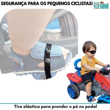 Imagem de Tira elástica para prender o pé no pedal prático, funcional e seguranç