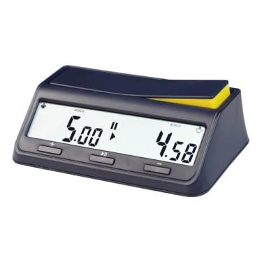 Imagem de Timer digital do relógio de xadrez Munefe, cronômetro digital de xadrez, timer digital de clock de xadrez avançado para jogo de tabuleiro profissional de xadrez