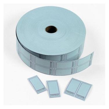 Imagem de MUNCIE NOVELTY COMPANY - Azul em branco com rolo duplo de bilhetes de rafle, 2000 conjuntos