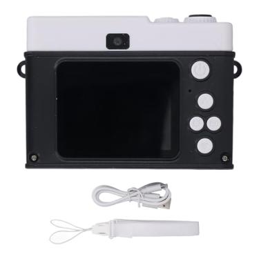 Imagem de Câmera digital com jogos de mp3 player preenche a luz 1080p 48mp HD 2,0 polegadas TFT Screen Color Anti Shake 800mAh 8x Câmera de zoom digital para viagem (Preto)