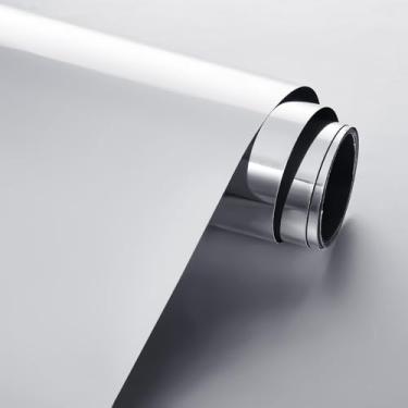 Imagem de Folhas de espelho flexíveis de acrílico, adesivo de espelho para papel de parede descascar e colar espelhos removíveis autoadesivos, papel de contato, segurança sem vidro, para bancadas de artesanato