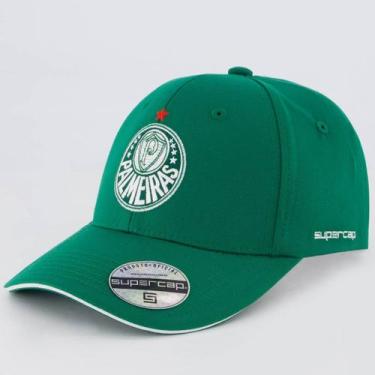 Imagem de Boné Palmeiras Marcos 6 Gomos Verde - Supercap, Único